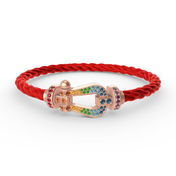 [Vera  Jewelry]FORCE LARGE HORSESHOE  COLORED DIAMOND BRACELET ROSE GOLD
