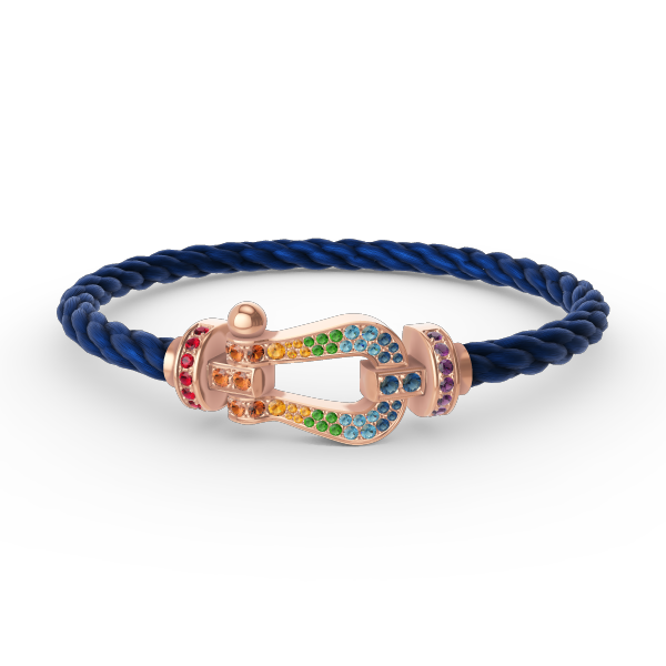 [Vera  Jewelry]FORCE LARGE HORSESHOE  COLORED DIAMOND BRACELET ROSE GOLD