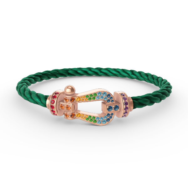 [Vera  Jewelry]FORCE LARGE HORSESHOE  COLORED DIAMOND BRACELET ROSE GOLD