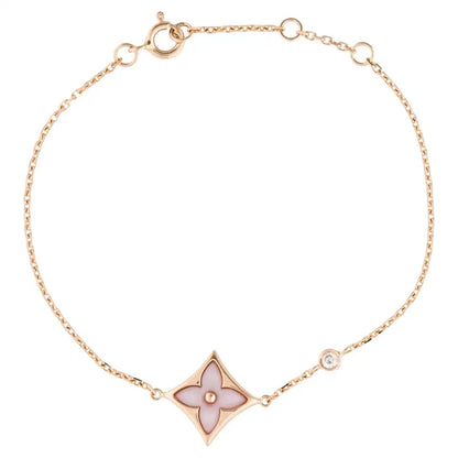 [Vera Jewelry]STAR 1 DIAMOND PINK GOLD BRACELET