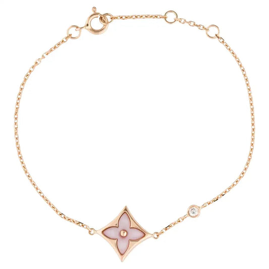[Vera Jewelry]STAR 1 DIAMOND PINK GOLD BRACELET