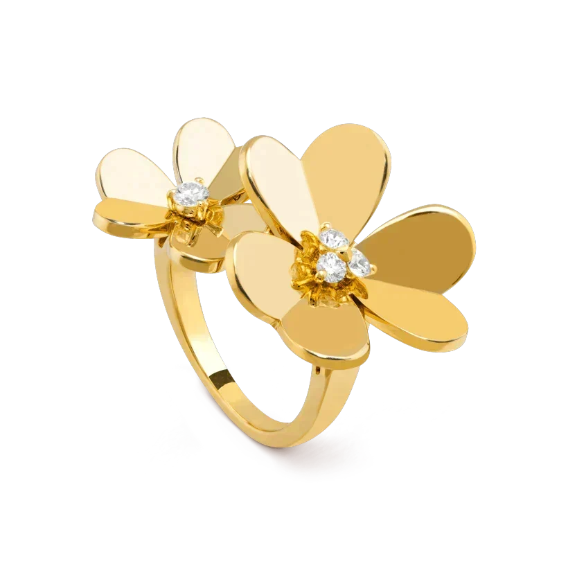 [Vera  Jewelry]CLOVER COMOS GOLD DIAMOND RING