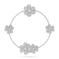 [Vera Jewelry]FRIVOLE SILVER 5 FLOWERS BRACELET
