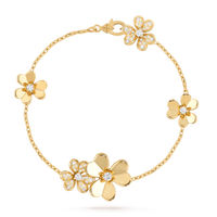 [Vera Jewelry]FRIVOLE GOLD 5 FLOWERS BRACELET