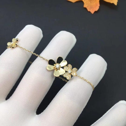 [Vera Jewelry]FRIVOLE GOLD 5 FLOWERS BRACELET