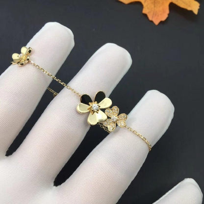 [Vera  Jewelry]FRIVOLE GOLD 5 FLOWERS BRACELET
