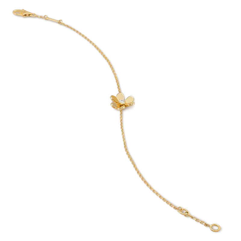 [Vera Jewelry]FRIVOLE GOLD FLOWER PINK MALACHITE BRACELET