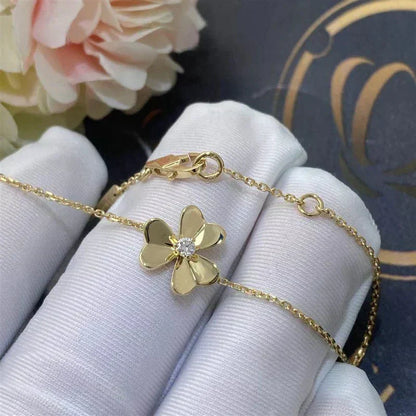 [Vera Jewelry]FRIVOLE GOLD FLOWER PINK MALACHITE BRACELET