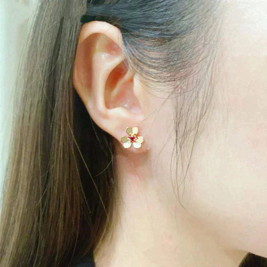 [Vera Jewelry]FRIVOLE  FLOWER PINK EARRINGS
