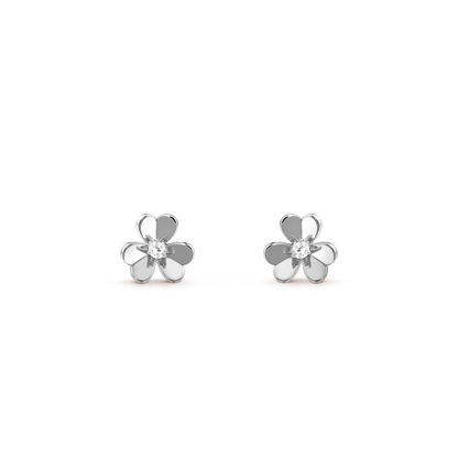 [Vera Jewelry]FRIVOLE MINI SILVER FLOWER EARRINGS