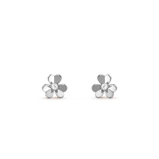 [Vera Jewelry]FRIVOLE MINI SILVER FLOWER EARRINGS