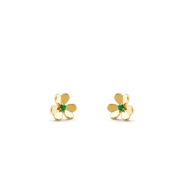 [Vera Jewelry]FRIVOLE  FLOWER MALACHITE EARRINGS