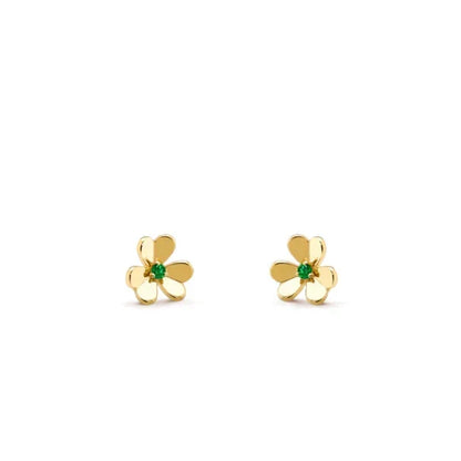 [Vera Jewelry]FRIVOLE  FLOWER MALACHITE EARRINGS