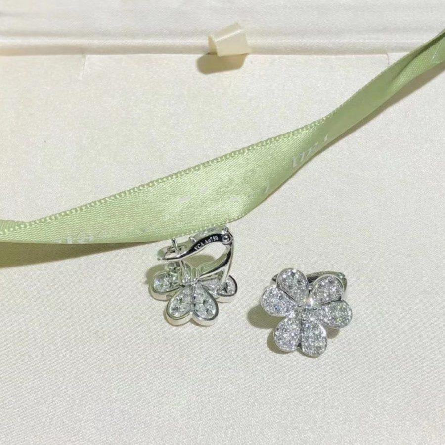 [Vera Jewelry]FRIVOLE SILVER FLOWER DIAMOND EARRINGS