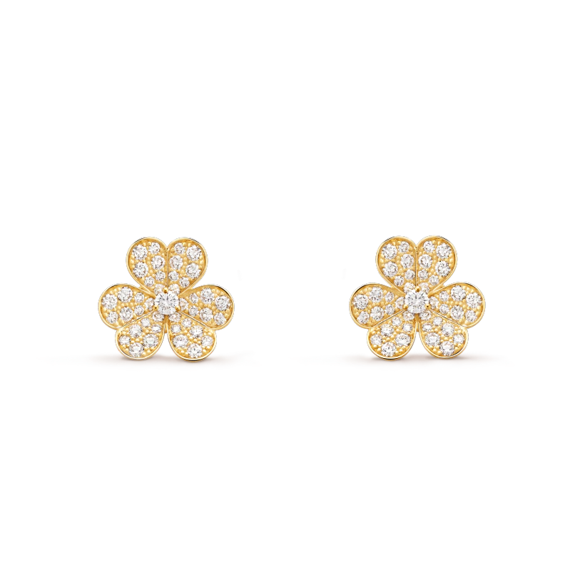 [Vera Jewelry]FRIVOLE GOLD FLOWER DIAMOND EARRINGS
