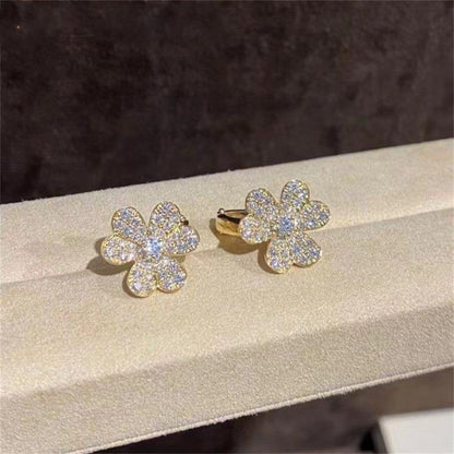 [Vera Jewelry]FRIVOLE GOLD FLOWER DIAMOND EARRINGS