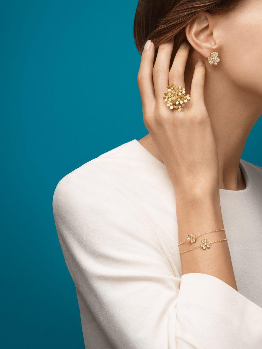[Vera Jewelry]FRIVOLE GOLD FLOWER DIAMOND EARRINGS