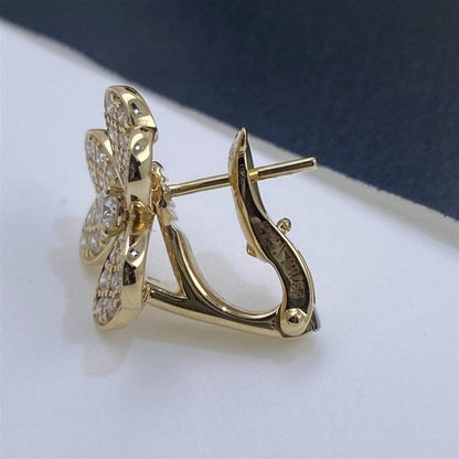 [Vera Jewelry]FRIVOLE GOLD FLOWER DIAMOND EARRINGS