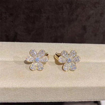 [Vera Jewelry]FRIVOLE GOLD FLOWER DIAMOND EARRINGS