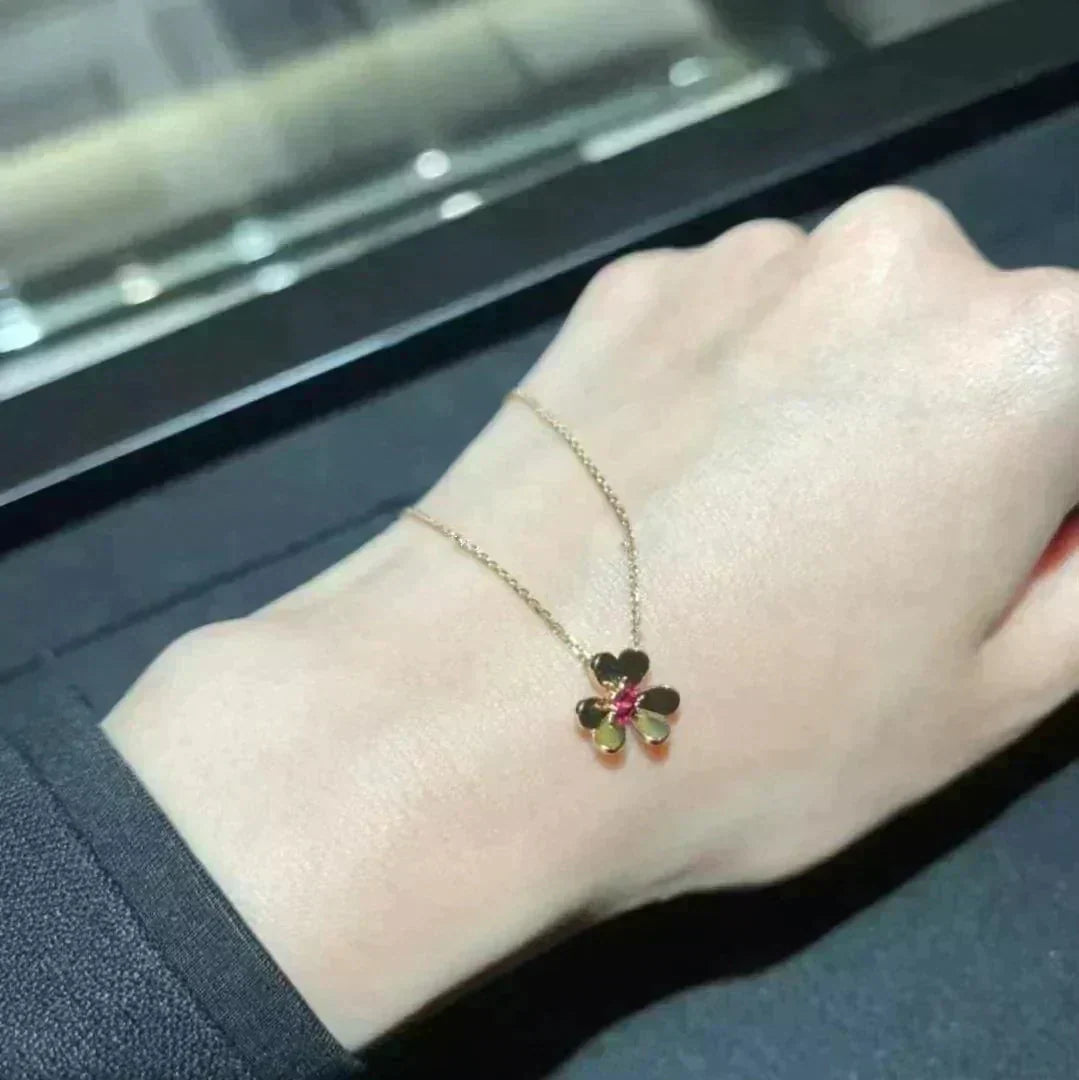 [Vera  Jewelry]FRIVOLE GOLD FLOWER NECKLACE