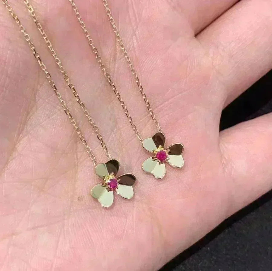 [Vera  Jewelry]FRIVOLE GOLD FLOWER NECKLACE