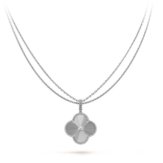 [Vera Jewelry]CLOVER 25MM SILVER BIG CLOVER NECKLACE