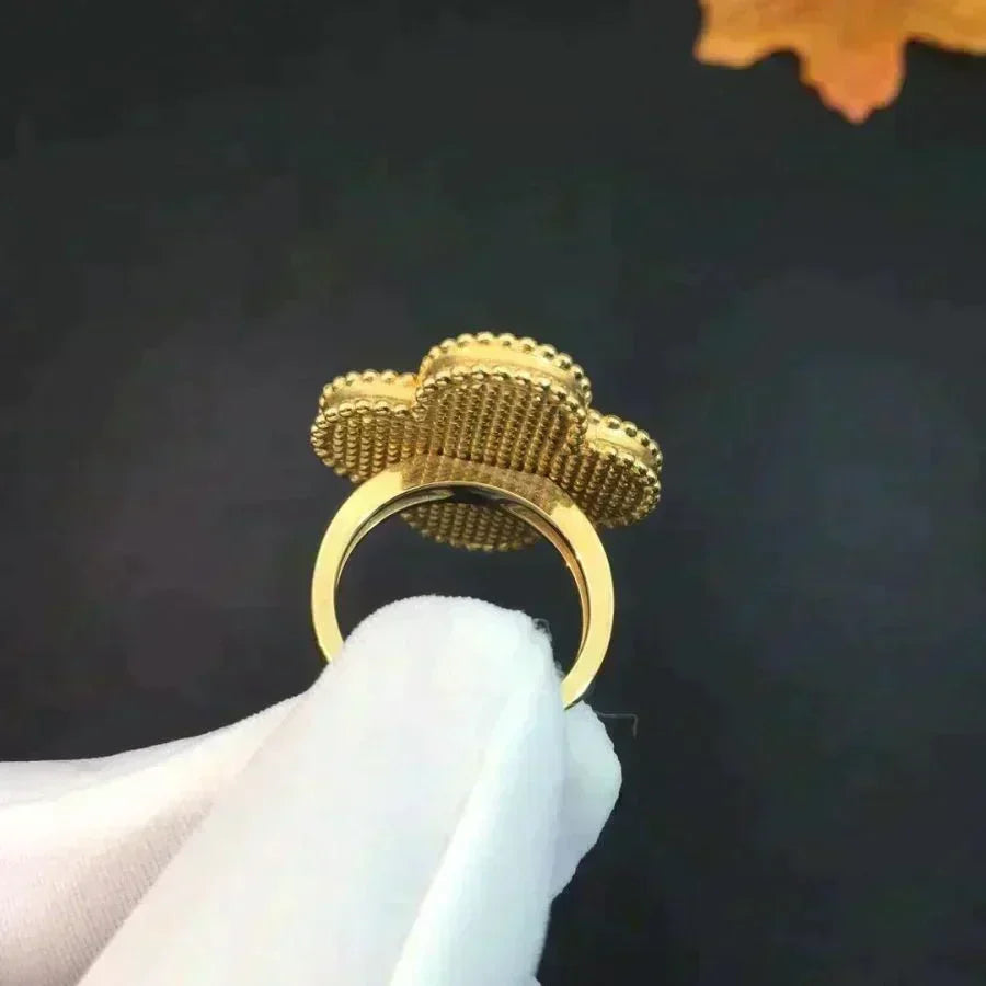 [Vera  Jewelry]CLOVER MALACHITE RING