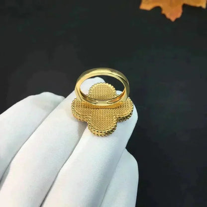 [Vera  Jewelry]CLOVER MALACHITE RING
