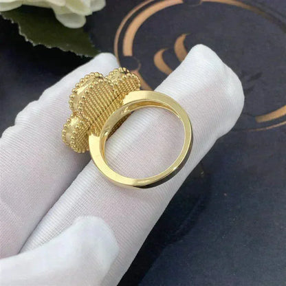 [Vera  Jewelry]CLOVER WHITE MOP RING