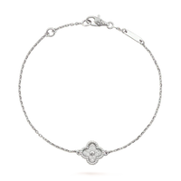 [Vera Jewelry]CLOVER  SINGLE FLOWER BRACELET SILVER