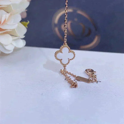 [Vera Jewelry]CLOVER WHITE MOP SINGLE FLOWER BRACELET
