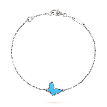 [Vera Jewelry]BUTTERFLY TURQUOISE BUTTERFLY BRACELET SILVER