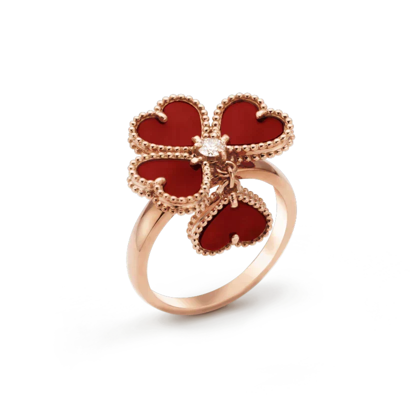 [Vera Jewelry]SWEET CLOVER CARNELIAN RING