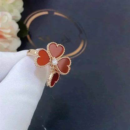 [Vera  Jewelry]SWEET CLOVER CARNELIAN RING