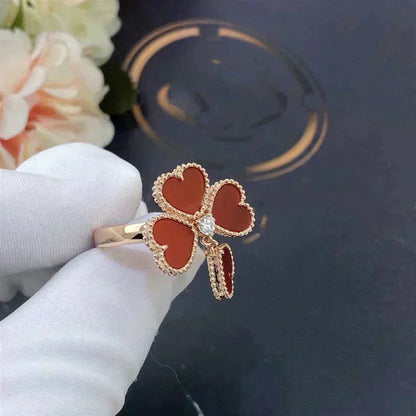 [Vera  Jewelry]SWEET CLOVER CARNELIAN RING