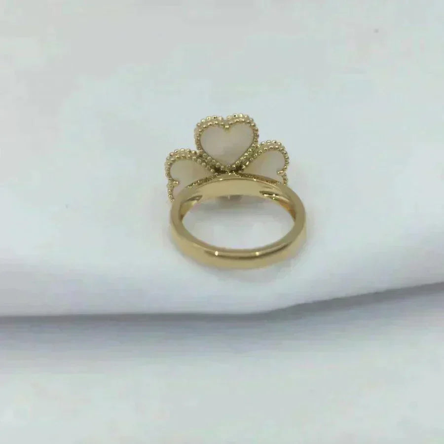 [Vera  Jewelry]SWEET CLOVER WHITE MOP RING