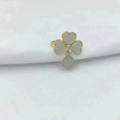 [Vera Jewelry]SWEET CLOVER WHITE MOP RING