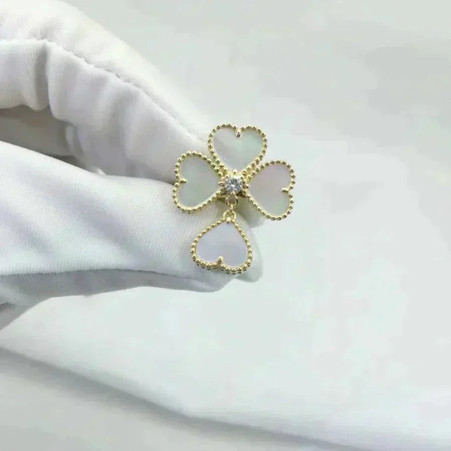 [Vera Jewelry]SWEET CLOVER WHITE MOP RING