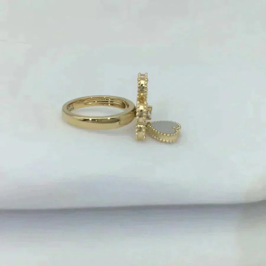 [Vera Jewelry]SWEET CLOVER WHITE MOP RING