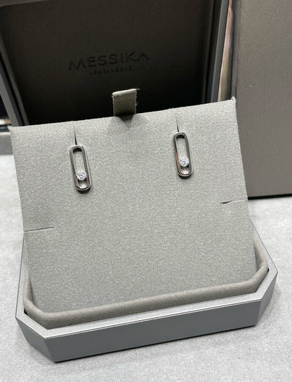 [Vera Jewelry]MOVE UNO SMALL 1 DIAMOND EARRINGS
