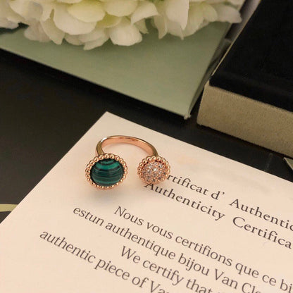 [Vera Jewelry]PERLEE COULEURS DIAMOND ROSE GOLD BETWEEN THE FINGER RING