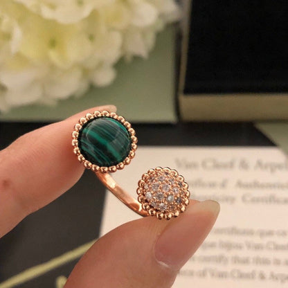 [Vera  Jewelry]PERLEE COULEURS DIAMOND ROSE GOLD BETWEEN THE FINGER RING