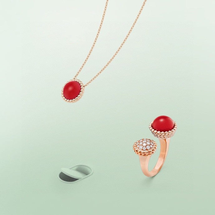 [Vera Jewelry]PERLEE COULEURS DIAMOND ROSE GOLD BETWEEN THE FINGER RING