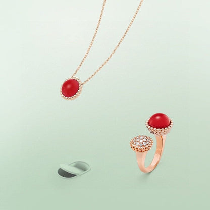 [Vera Jewelry]PERLEE COULEURS DIAMOND ROSE GOLD BETWEEN THE FINGER RING