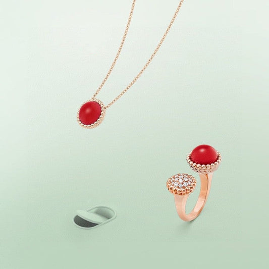 [Vera  Jewelry]PERLEE COULEURS DIAMOND ROSE GOLD BETWEEN THE FINGER RING