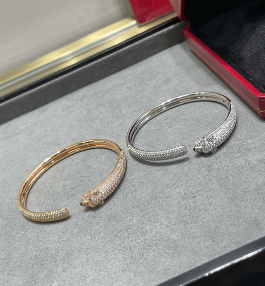 [Vera Jewelry]PANTHERE FULL DIAMOND OPEN BRACELET