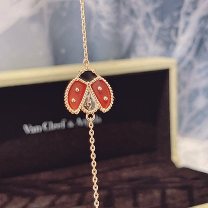 [Vera Jewelry]LUCKY SPRING 1 MOTIF PINK GOLD BRACELET