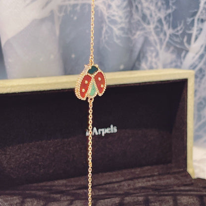 [Vera Jewelry]LUCKY SPRING 1 MOTIF PINK GOLD BRACELET