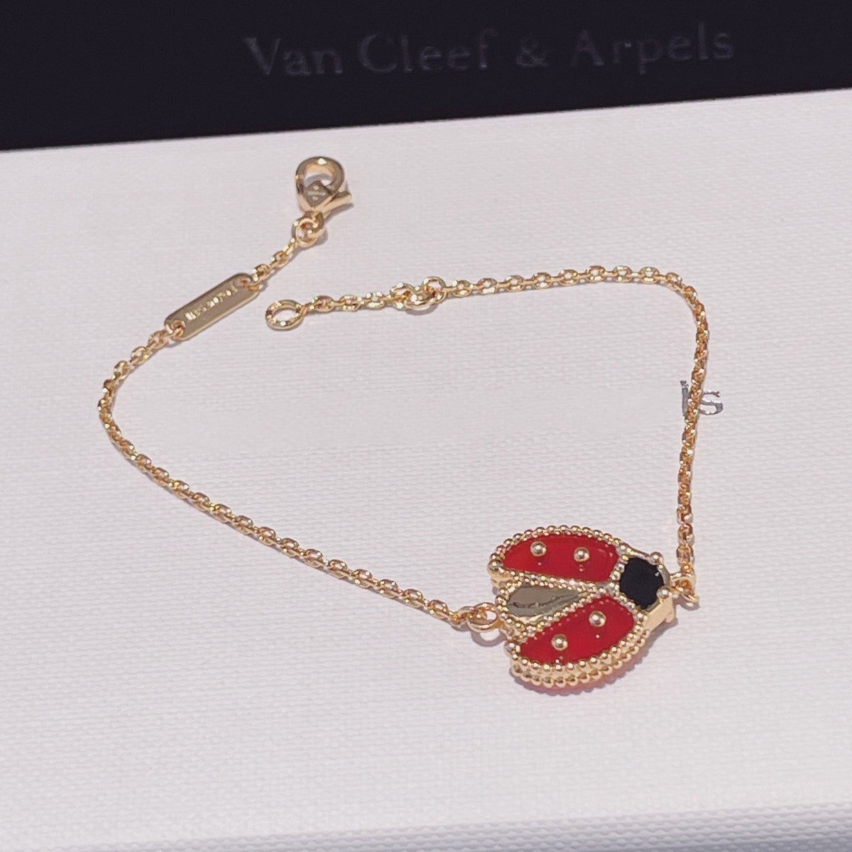 [Vera Jewelry]LUCKY SPRING 1 MOTIF PINK GOLD BRACELET
