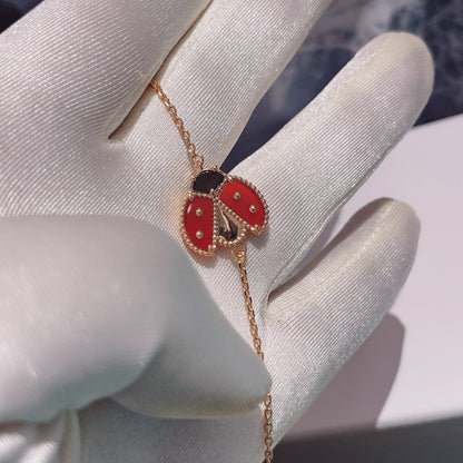 [Vera Jewelry]LUCKY SPRING 1 MOTIF PINK GOLD BRACELET